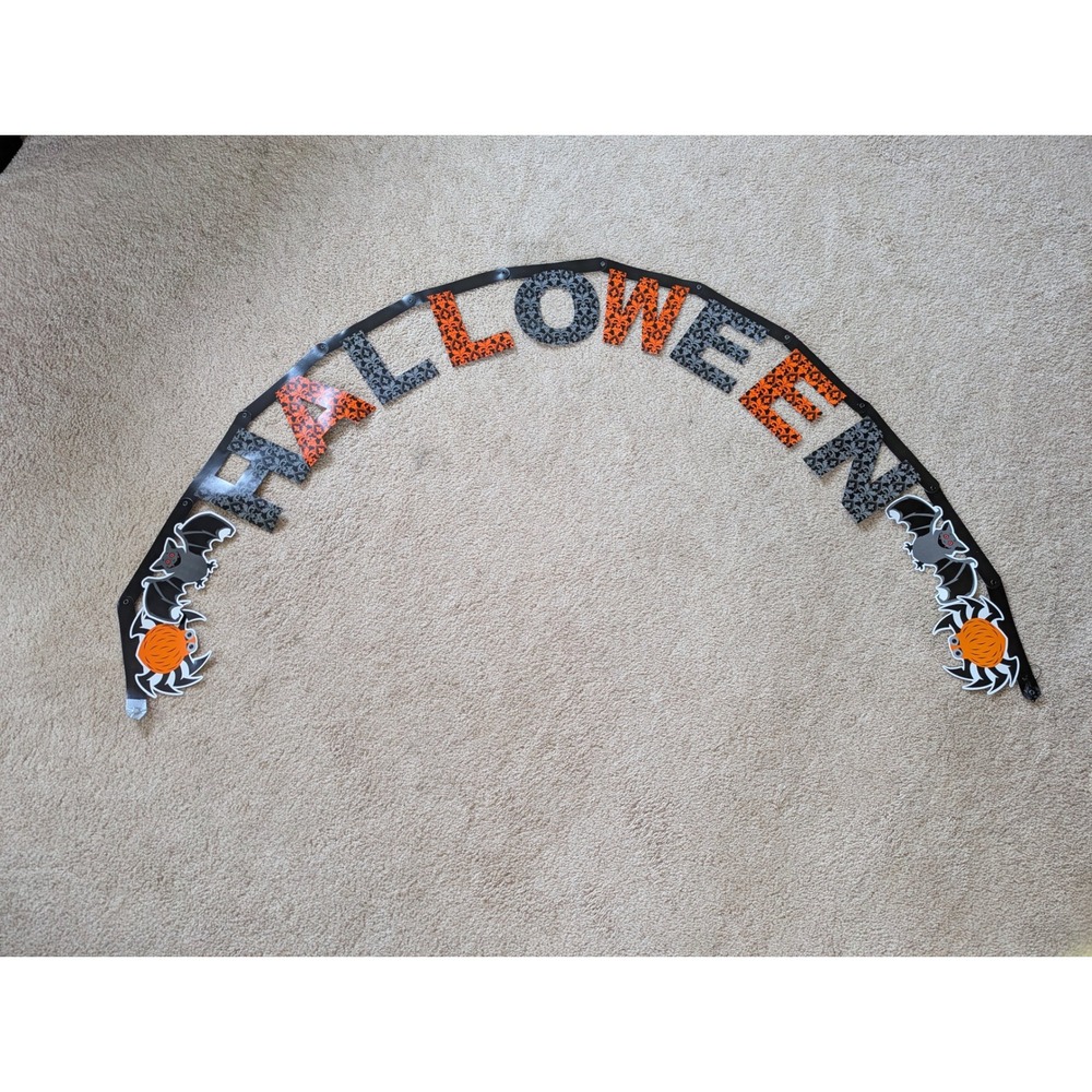 Halloween Game Set Floor Mat Spinner Jointed Banner Neon Spooky